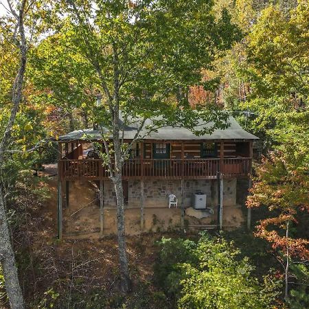 View! Cozy, Private, Fireplace, Hot Tub Log Cabin, Honeymoon! Sevierville Exteriér fotografie