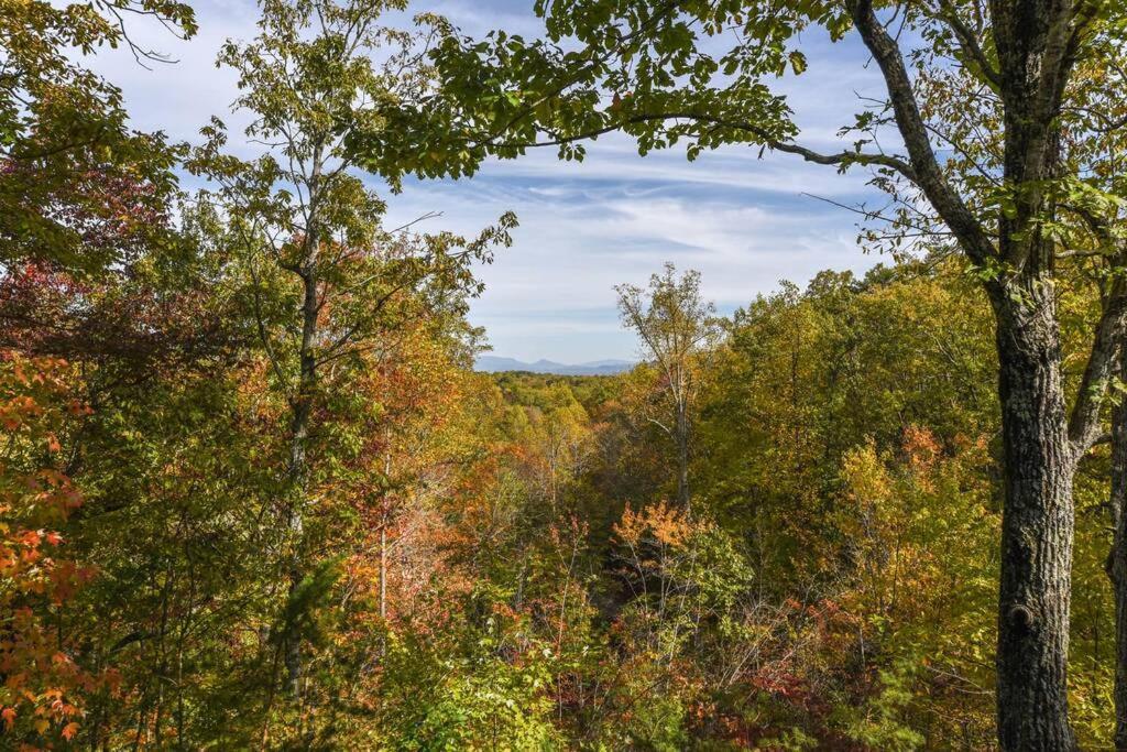 View! Cozy, Private, Fireplace, Hot Tub Log Cabin, Honeymoon! Sevierville Exteriér fotografie